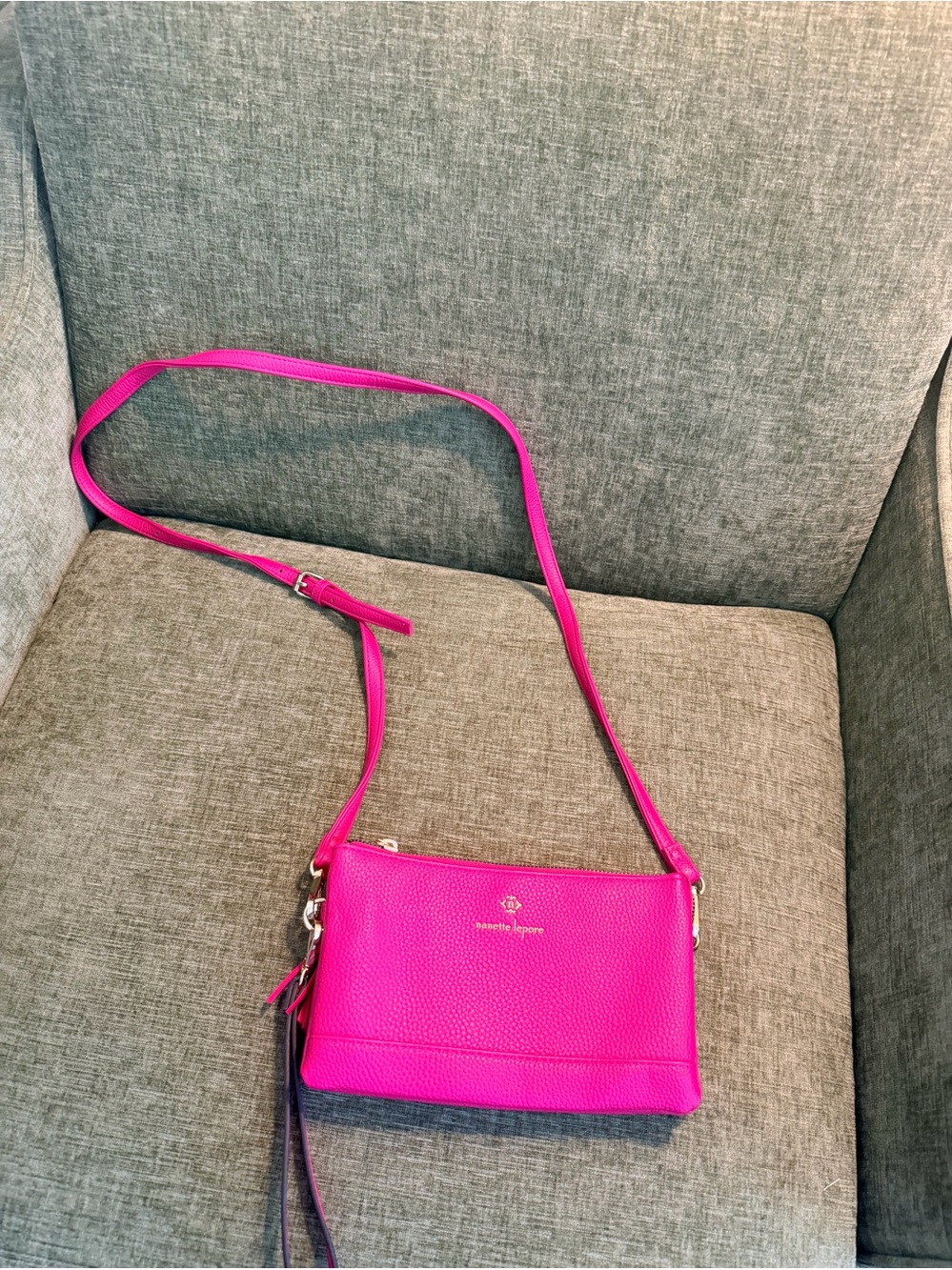 Nanette Lepore Hot Pink Crossbody Shoulder Bag